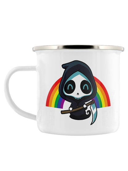 Rainbow Reaper Enamel Mug