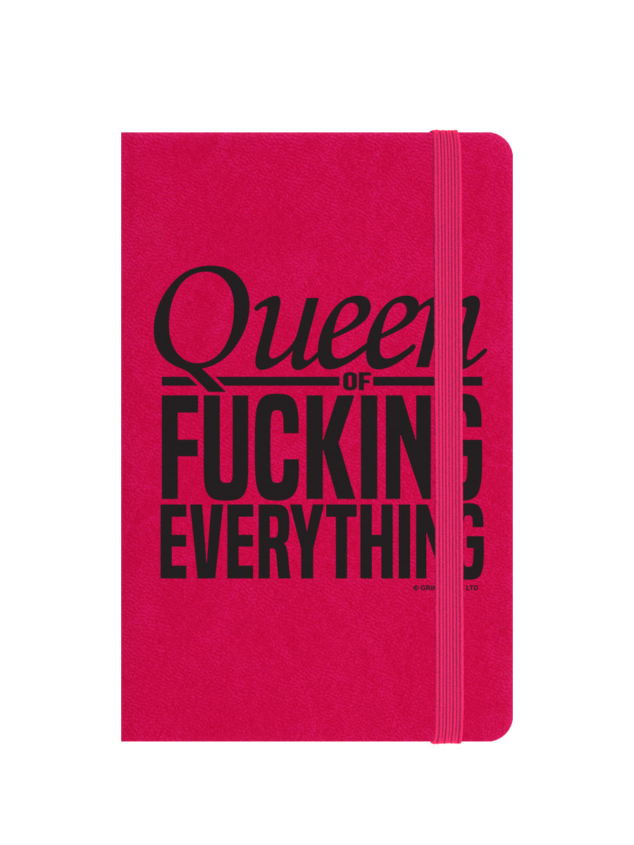 Queen Of Fucking Everything Pink A6 Notebook