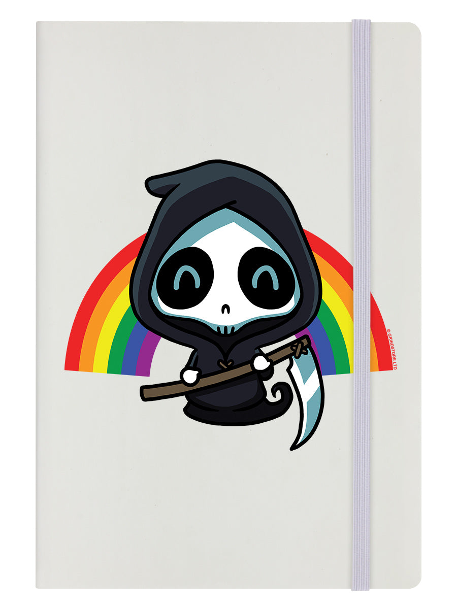 Rainbow Reaper Cream A5 Hard Cover Notebook