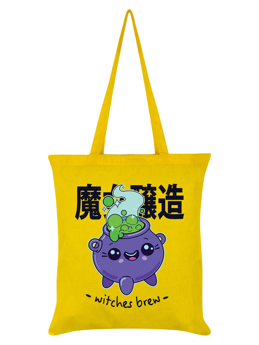 Kawaii Coven Witches Brew Yellow Tote Bag