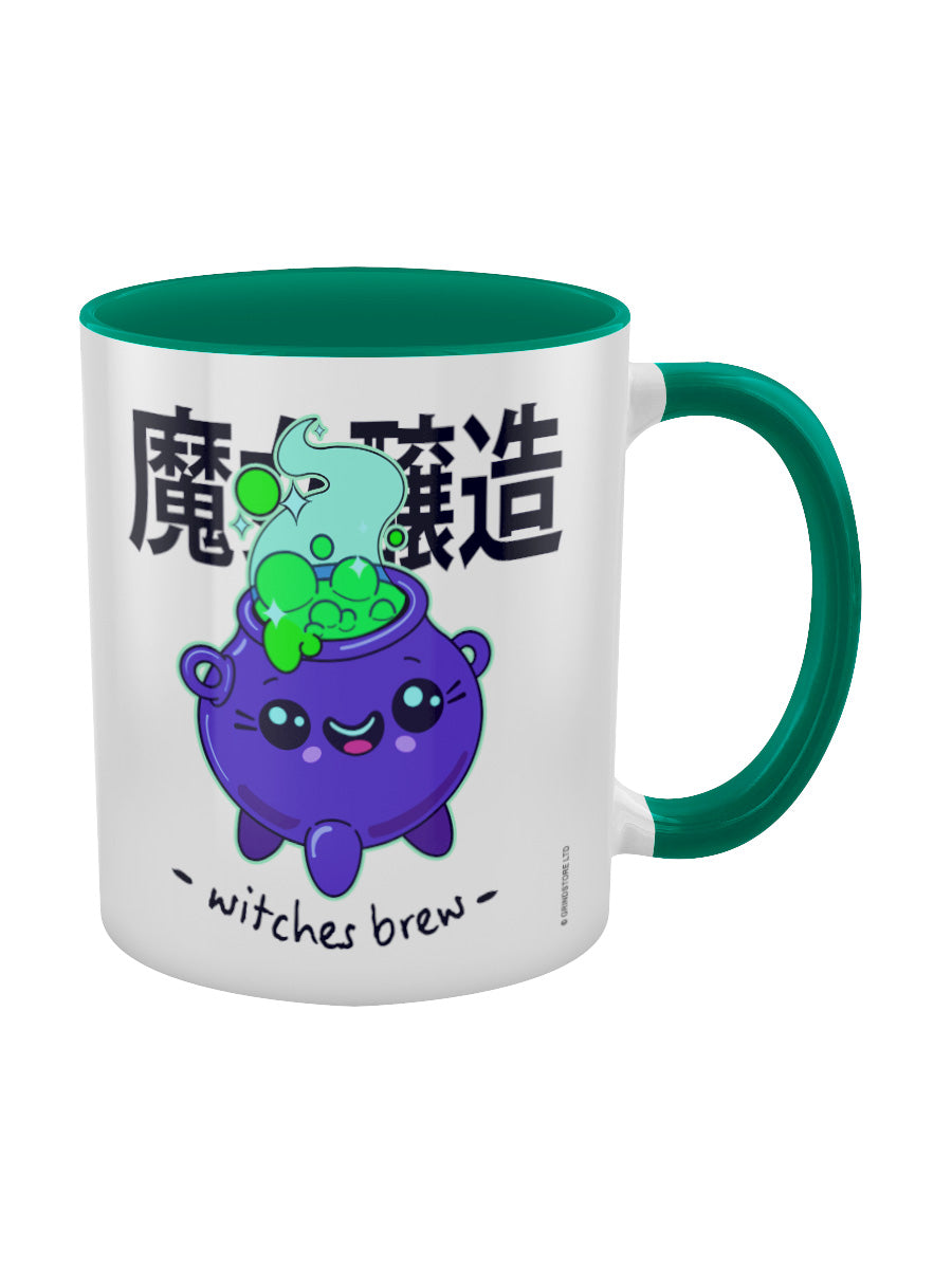 Kawaii Coven Witches Brew Green Inner 2-Tone Mug