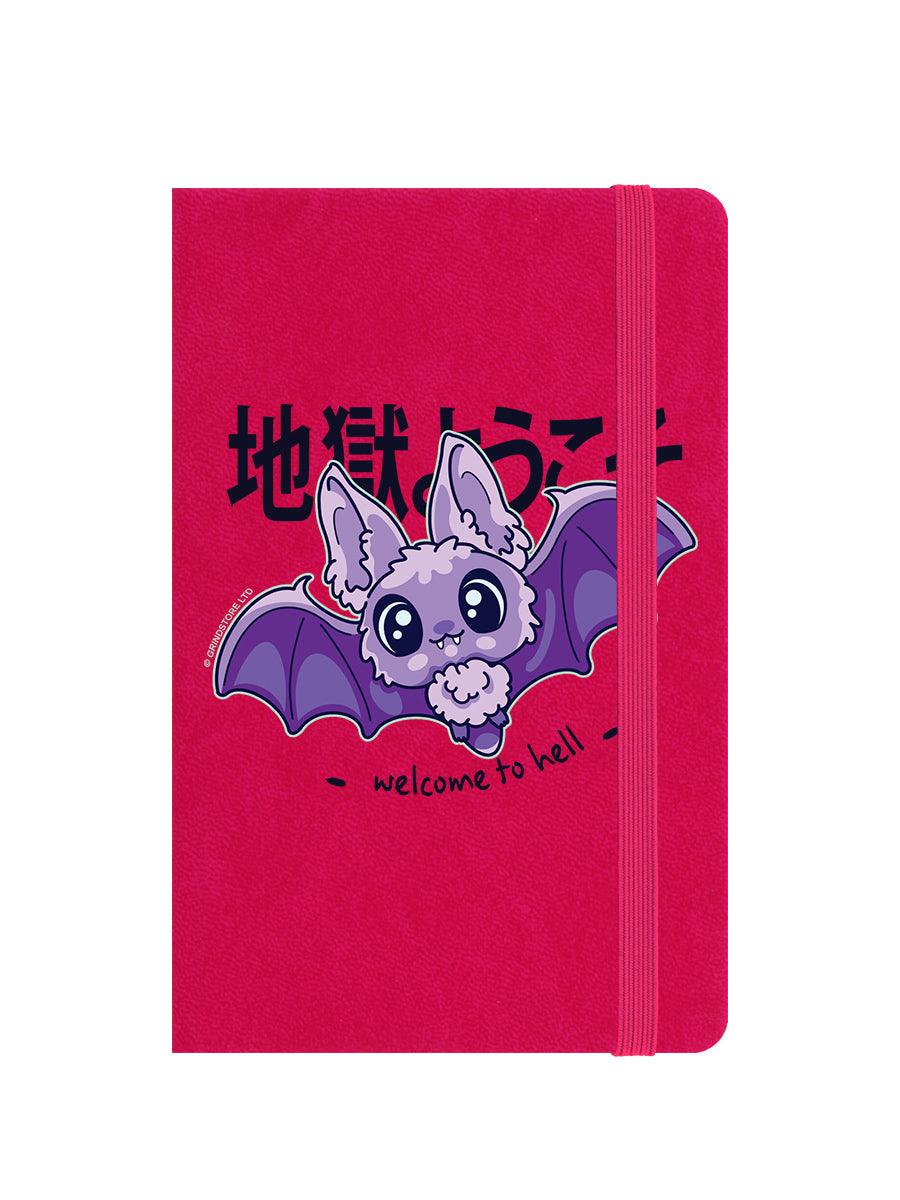 Kawaii Coven Welcome To Hell Pink A6 Notebook