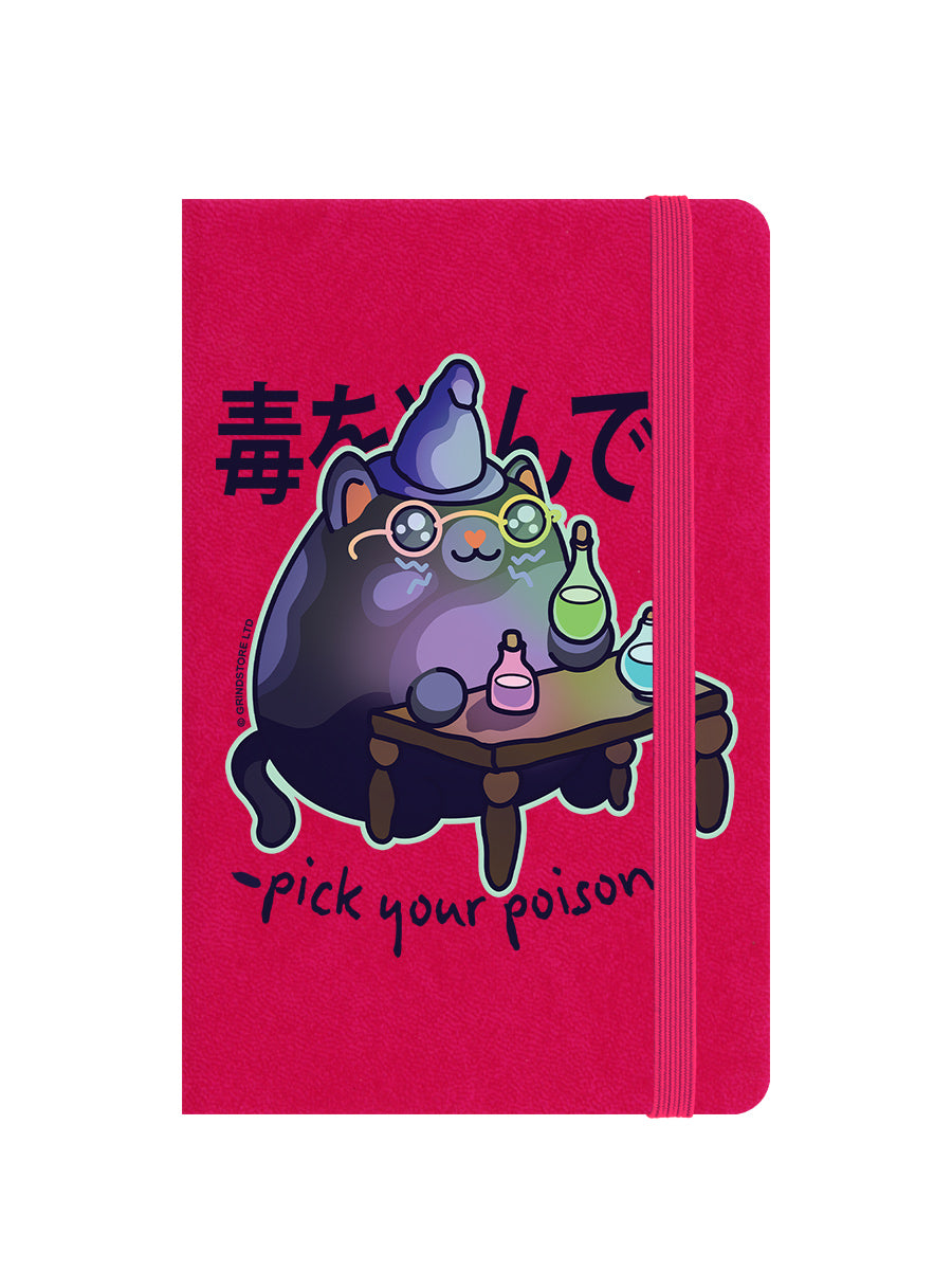 Kawaii Coven Pick Your Poison Pink A6 Notebook