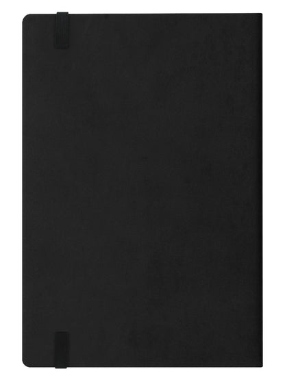 Runs On Anxiety Black A5 Notebook