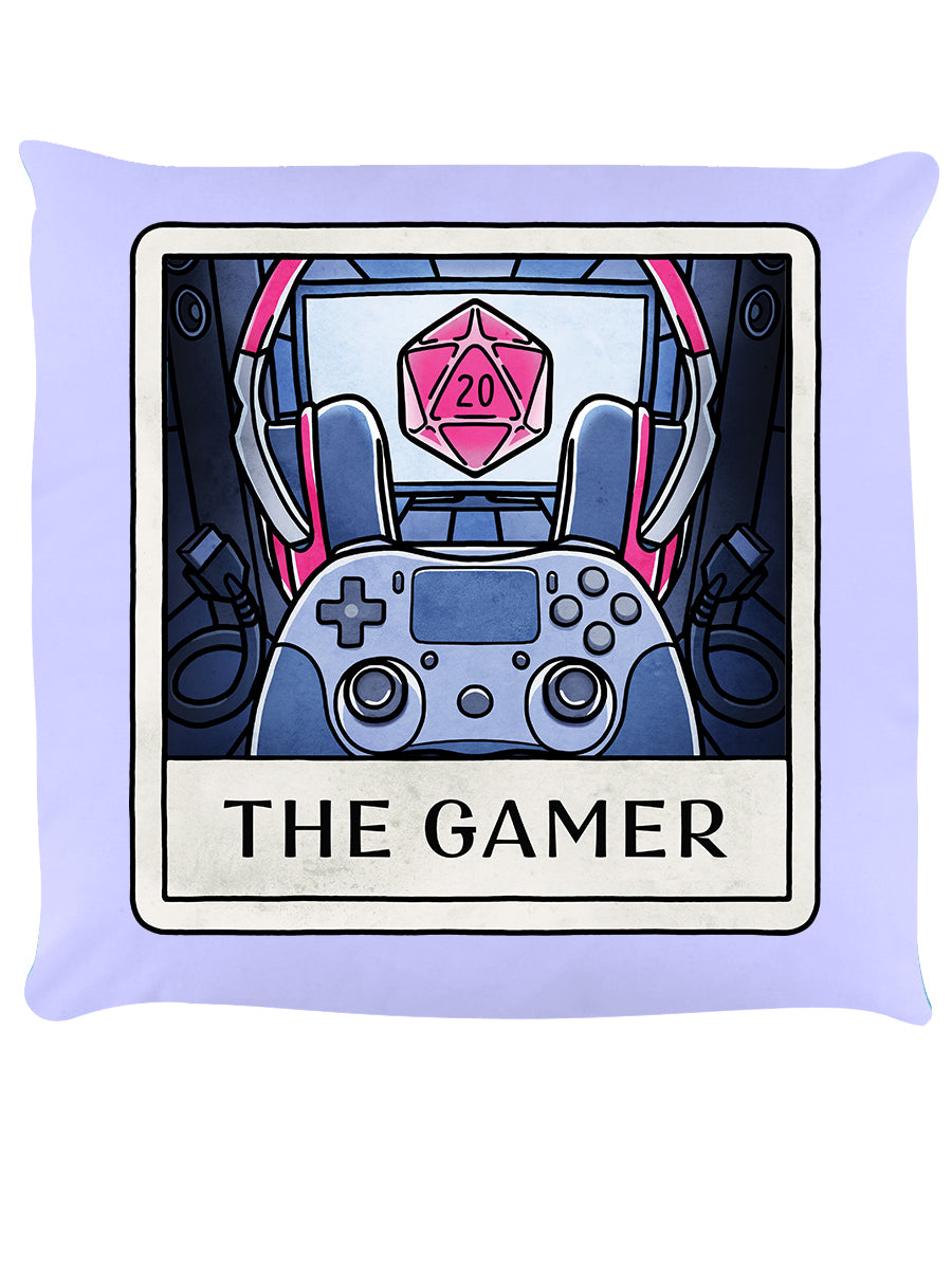 Deadly Tarot Life The Gamer Lilac Cushion