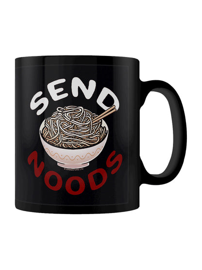 Send Noods Black Mug
