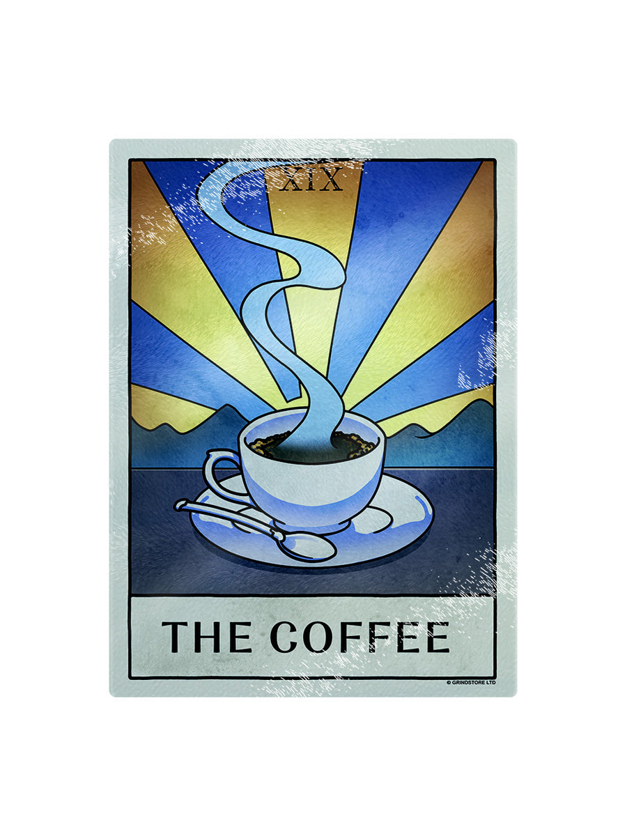 Deadly Tarot Life The Coffee Small Rectangular Chopping Board