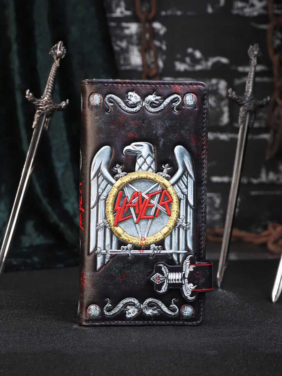 Slayer Eagle Logo Embossed Purse Wallet