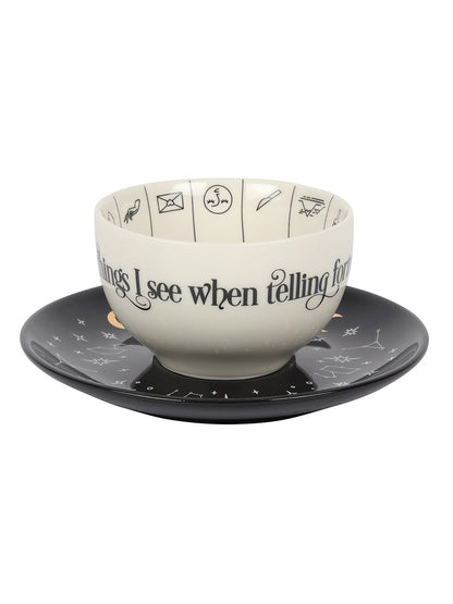 Fortune Telling Ceramic Cup & Saucer