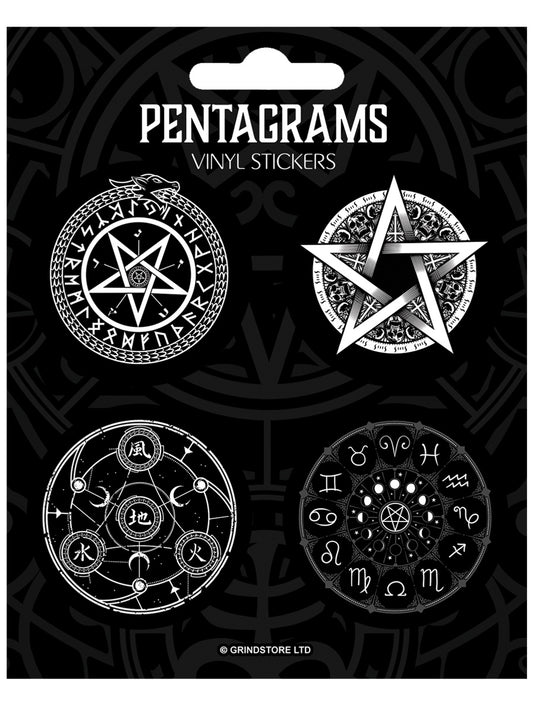 Pentagrams Vinyl Sticker Set