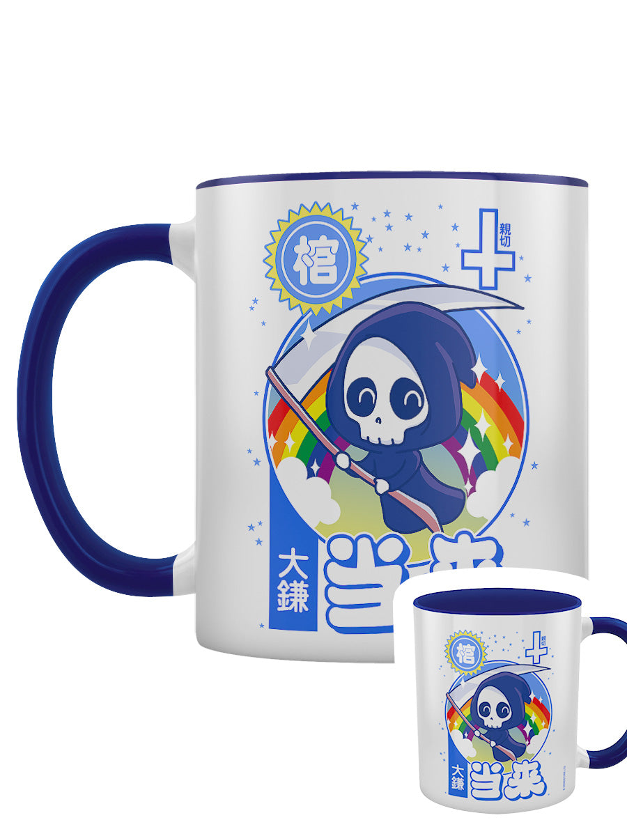 Kawaii Reaper Blue Inner 2-Tone Mug