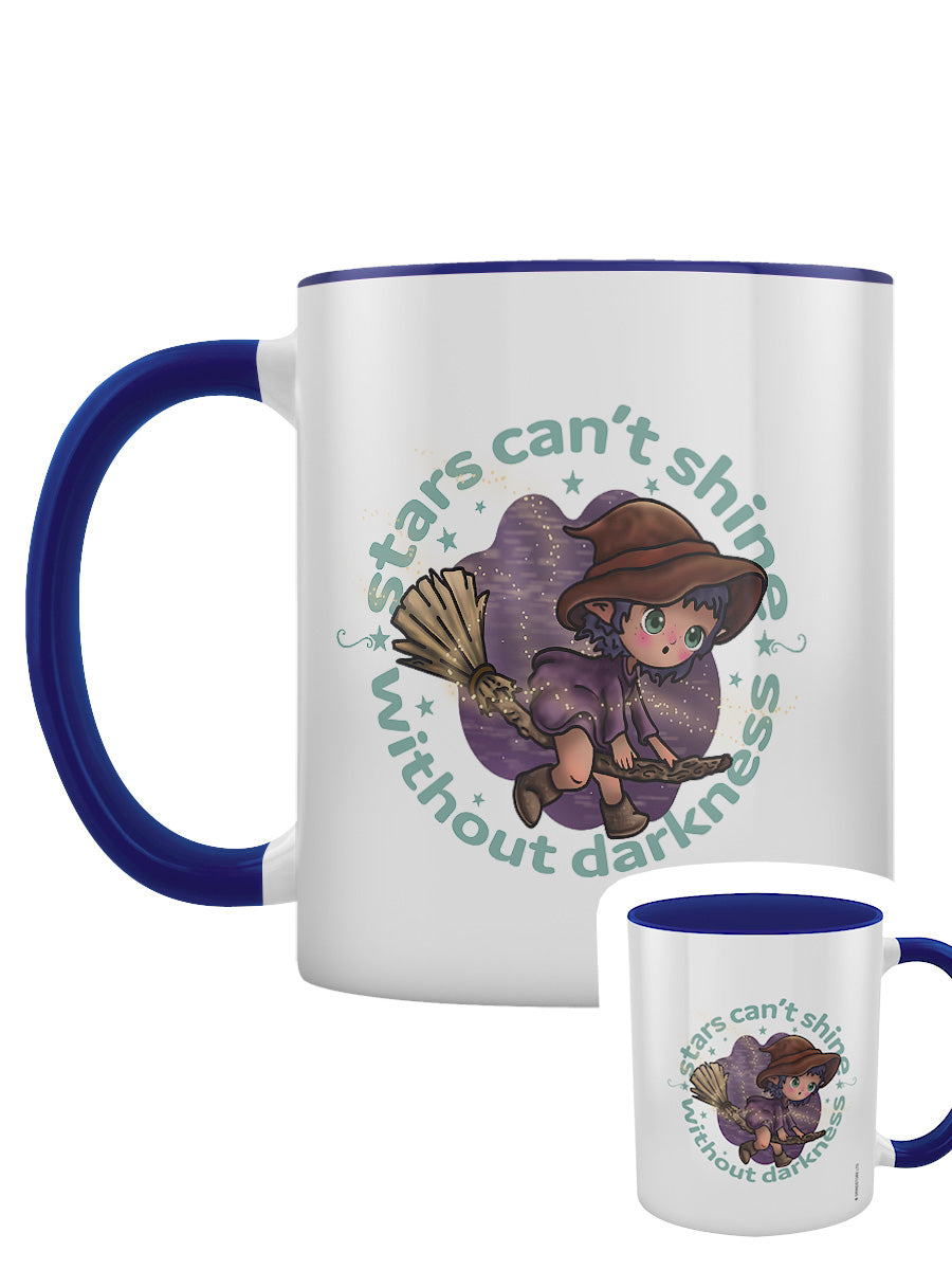 Kooky Witch Stars Can't Shine Without Darkness Blue Inner 2-Tone Mug