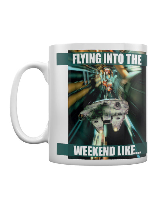 Star Wars (Flying into the Weekend) Coffee Mug