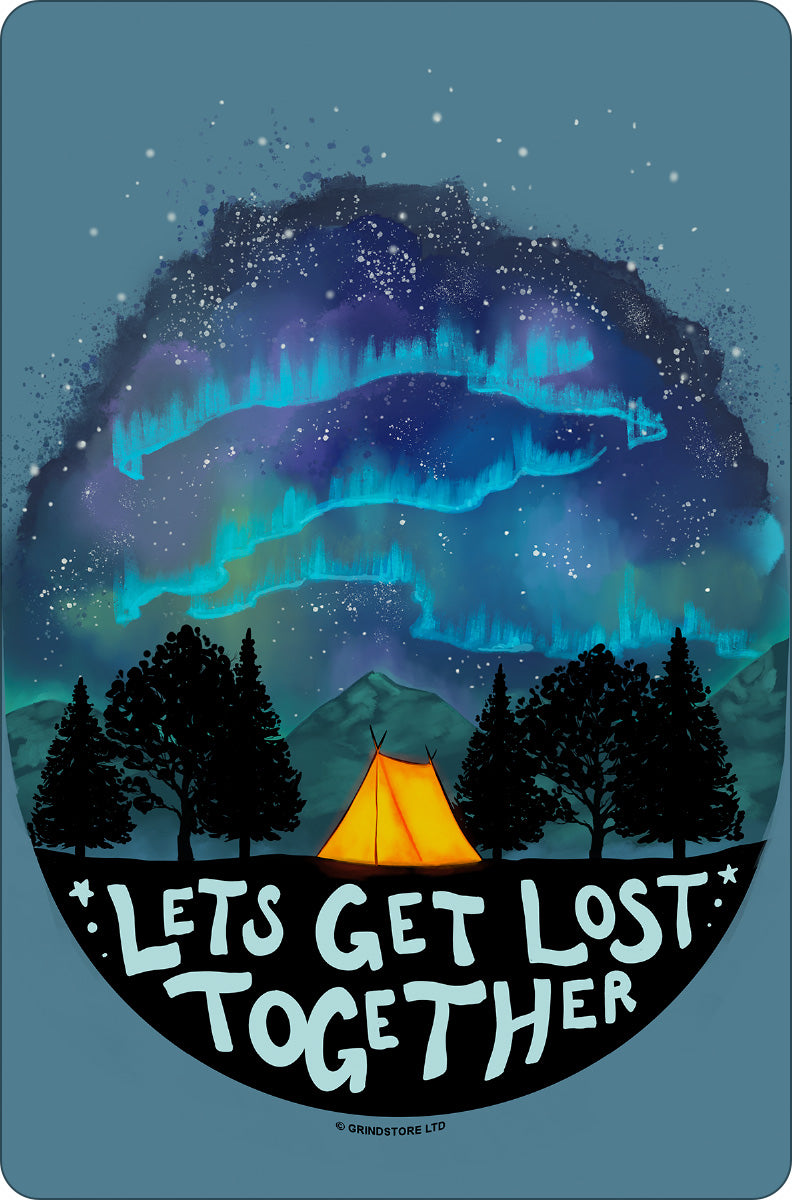 Let's Get Lost Together Small Tin Sign