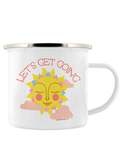 Let's Get Going Enamel Mug