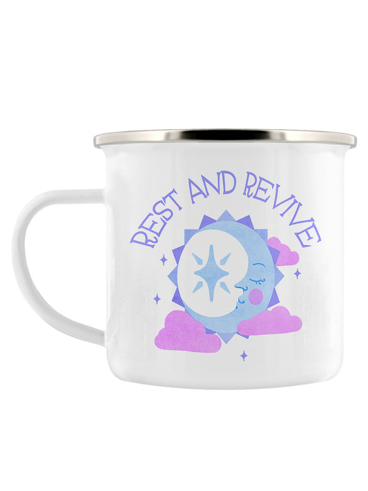 Rest and Revive Enamel Mug