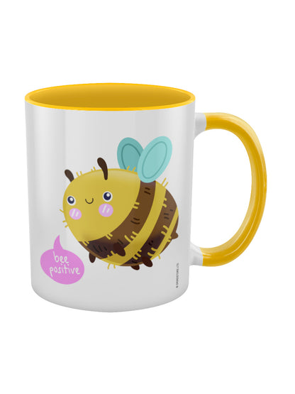 Bee Positive Yellow Inner 2-Tone Mug