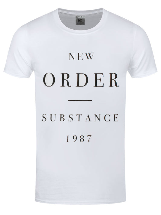 New Order Substance Men's White T-Shirt