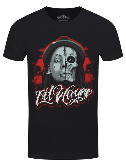 Lil Wayne Skull Sketch Men's Black T-Shirt