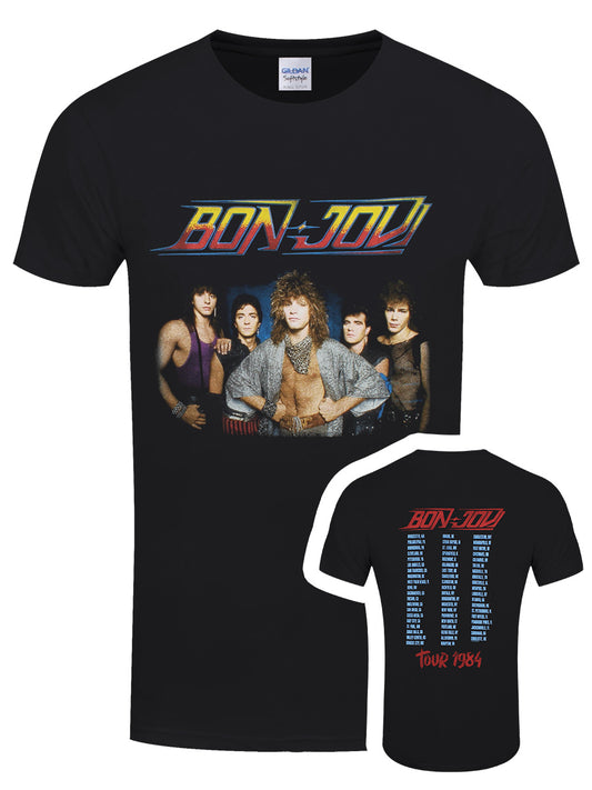 Bon Jovi '84 Tour Men's Black T-Shirt