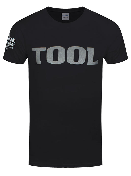 Tool Metallic Silver Logo Men's Black T-Shirt