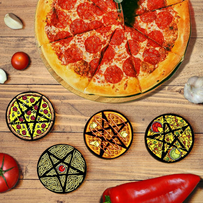 Pentagram Diner 4 Piece Coaster Set