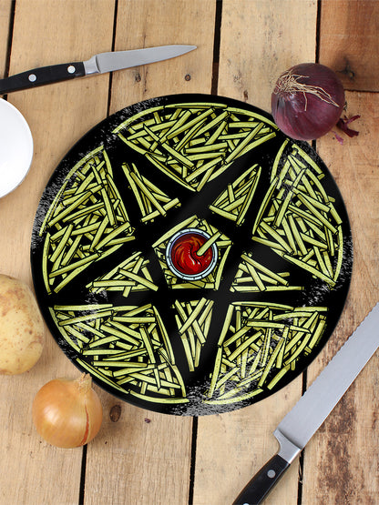 Pentagram Diner - French Fries Glass Chopping Board