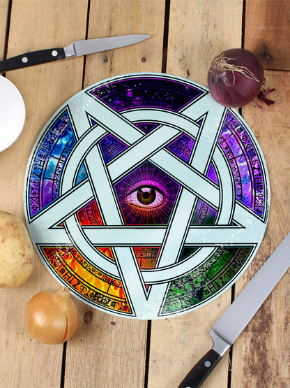 Witching Elements Glass Chopping Board