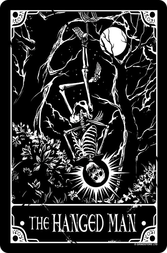 Deadly Tarot - The Hanged Man Small Tin Sign