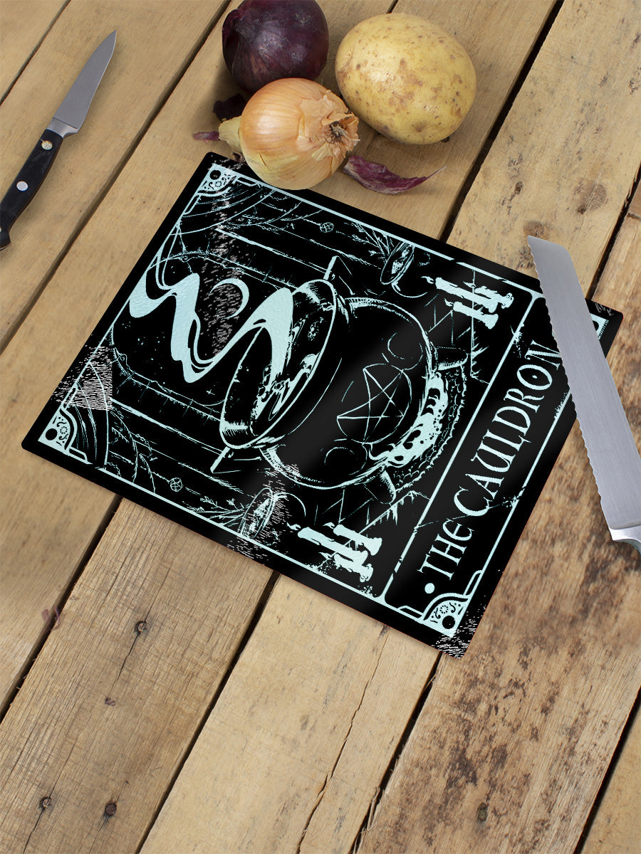 Deadly Tarot - The Cauldron Small Chopping Board