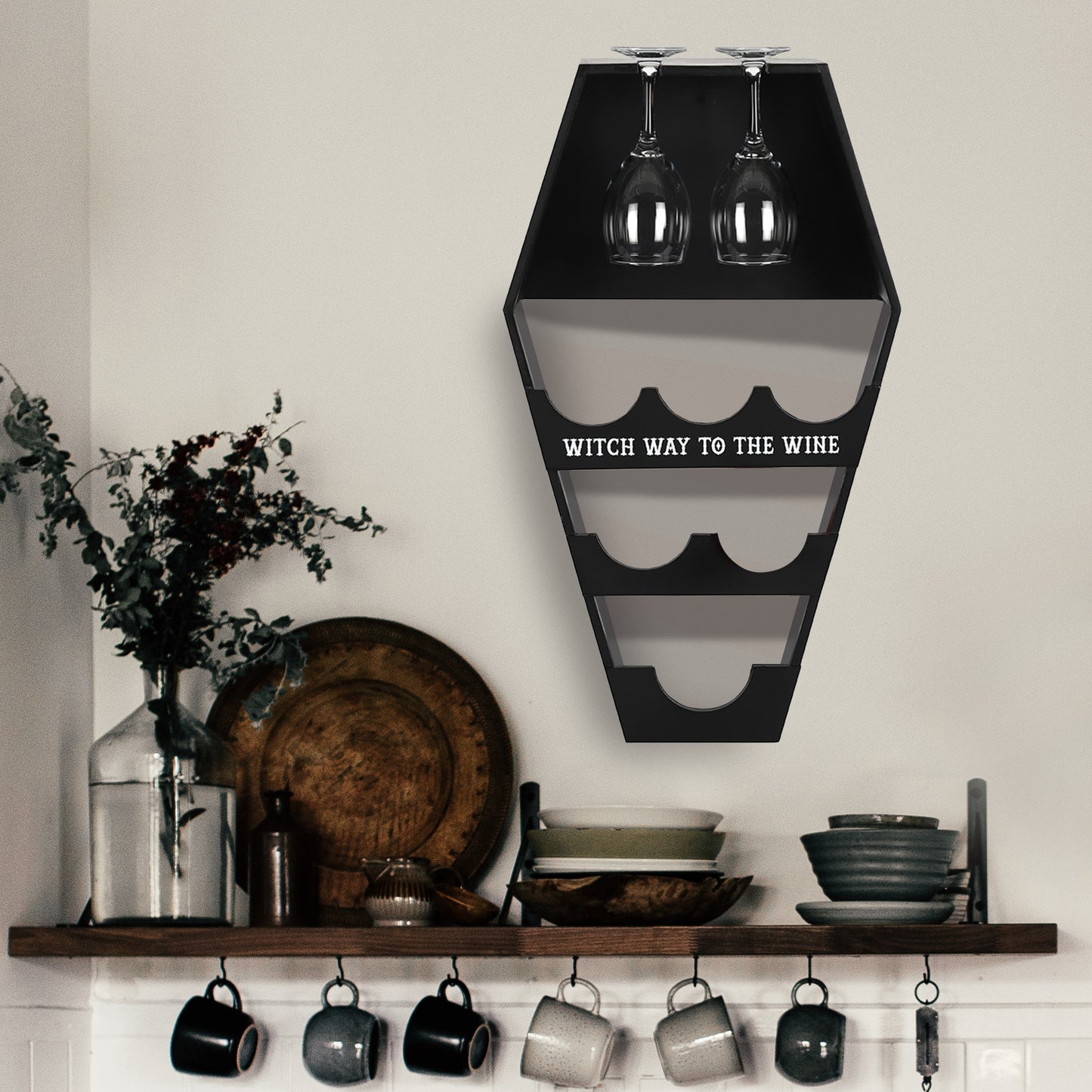 Coffin Wine Shelf