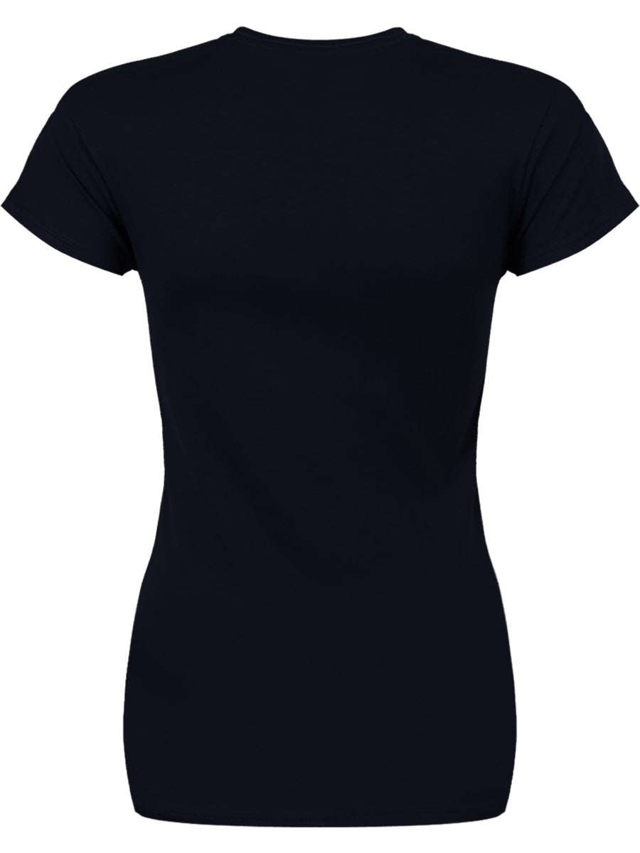 David Bowie Dots Ladies Navy Blue T-Shirt