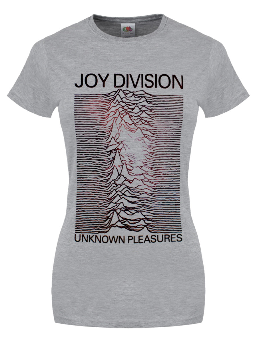Joy Division Unknown Pleasures Ladies Heather Grey T-Shirt