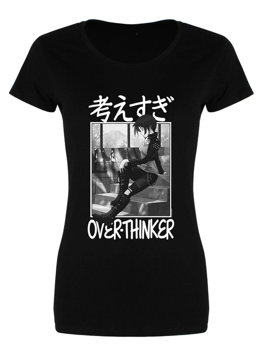 Tokyo Spirit Over-thinker Ladies Black Merch T-Shirt