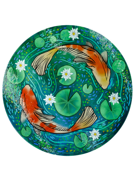 Koi Pool Glass Chopping Board