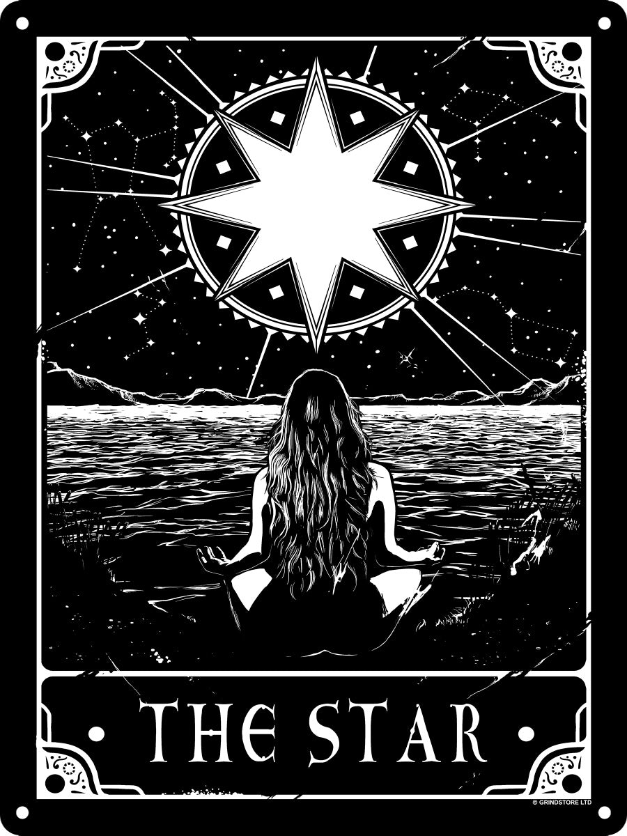 Deadly Tarot The Star Mini Tin Sign