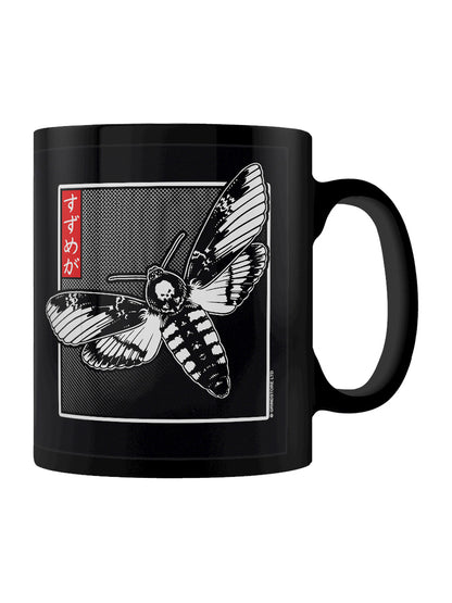 Unorthodox Collective Oriental Death Head Moth Black Mug