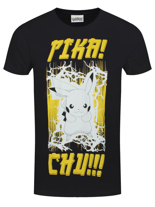 Pokemon Electrifying Men's Black T-Shirt