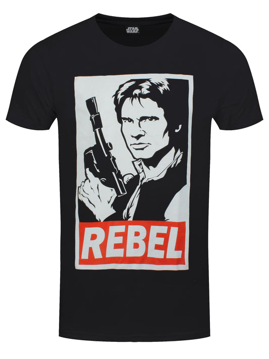 Star Wars Han Solo Rebel Men's Black T-Shirt