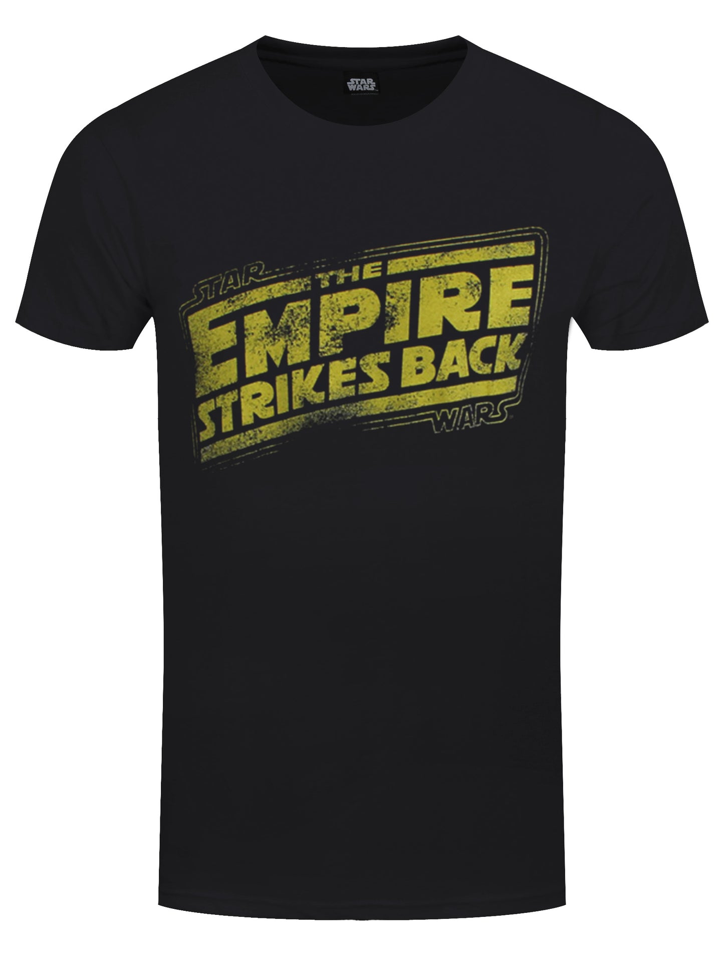 Star Wars Empire Strikes Back Logo Men's Black T-Shirt