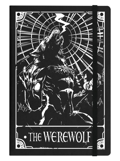 Deadly Tarot The Werewolf Black A5 Hard Cover Notebook