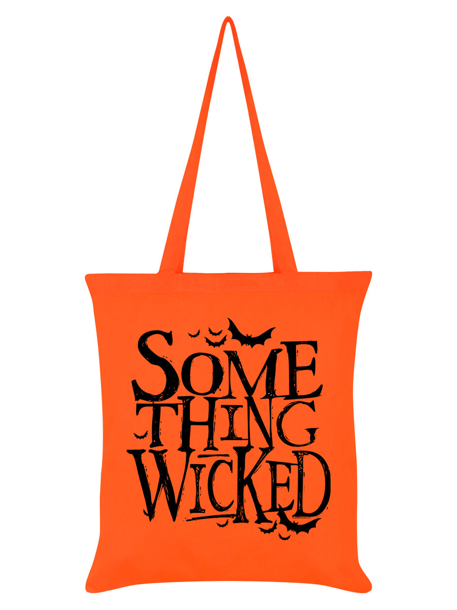 Something Wicked Orange Halloween Tote Bag