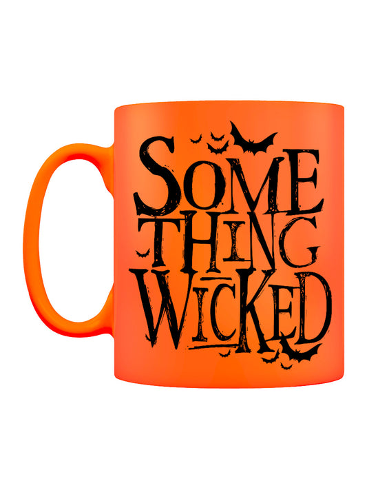 Something Wicked Orange Neon Halloween Mug