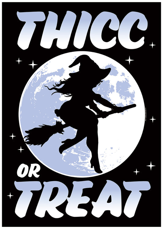 Thicc Or Treat Halloween Mini Poster