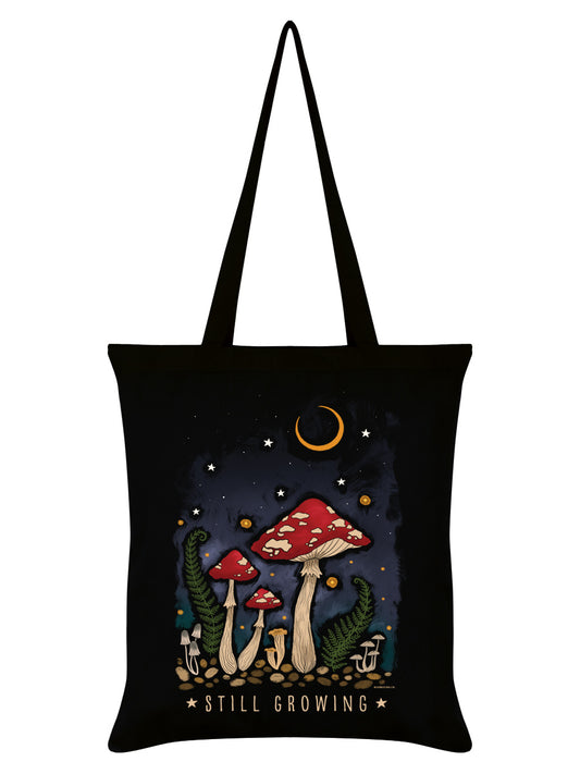 Magical Mushrooms Still Growing Black Tote Bag