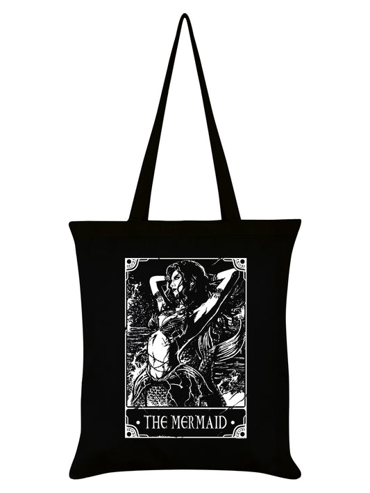 Deadly Tarot The Mermaid Black Tote Bag
