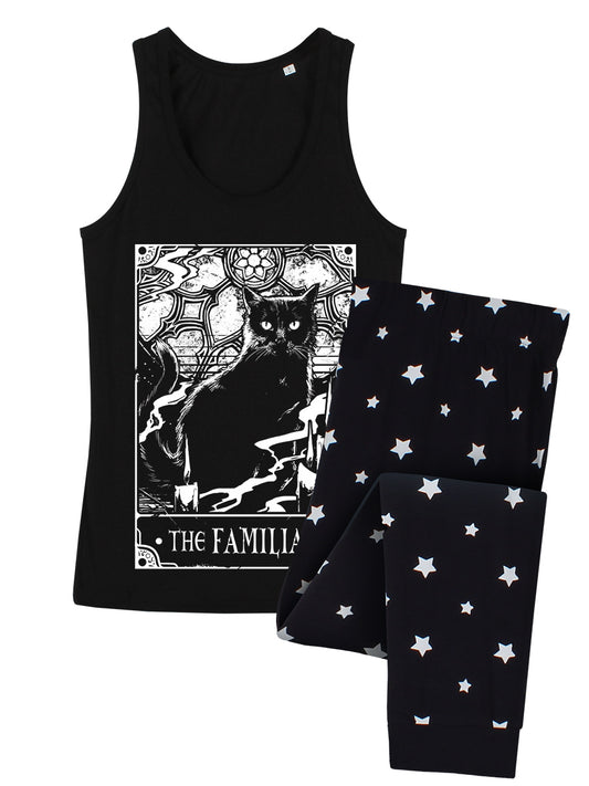 Deadly Tarot The Familiar Ladies Long Pyjama Set