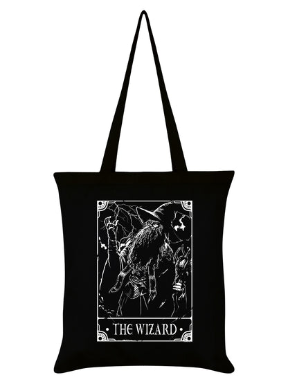 Deadly Tarot The Wizard Black Tote Bag