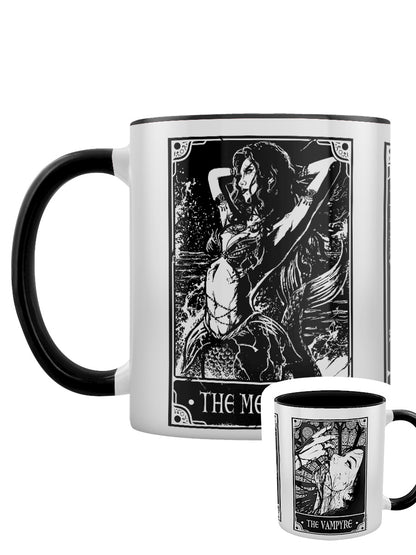 Deadly Tarot The Mermaid, The Gorgon & The Vampyre Black Inner 2-Tone Mug
