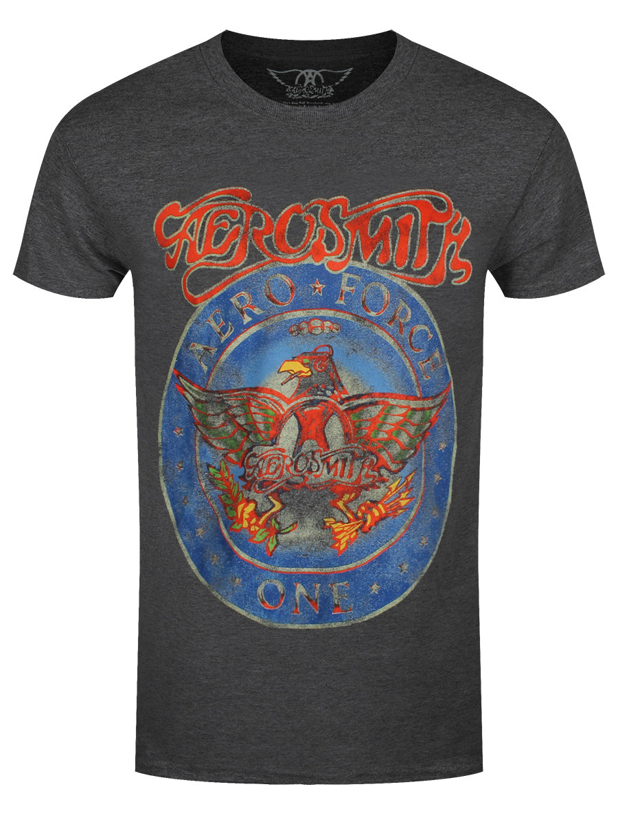 Aerosmith Aero Force One Men's Grey Heather T-Shirt